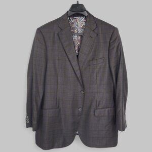J. Hilburn 100% Wool Blazer Sport Jacket Size 48L